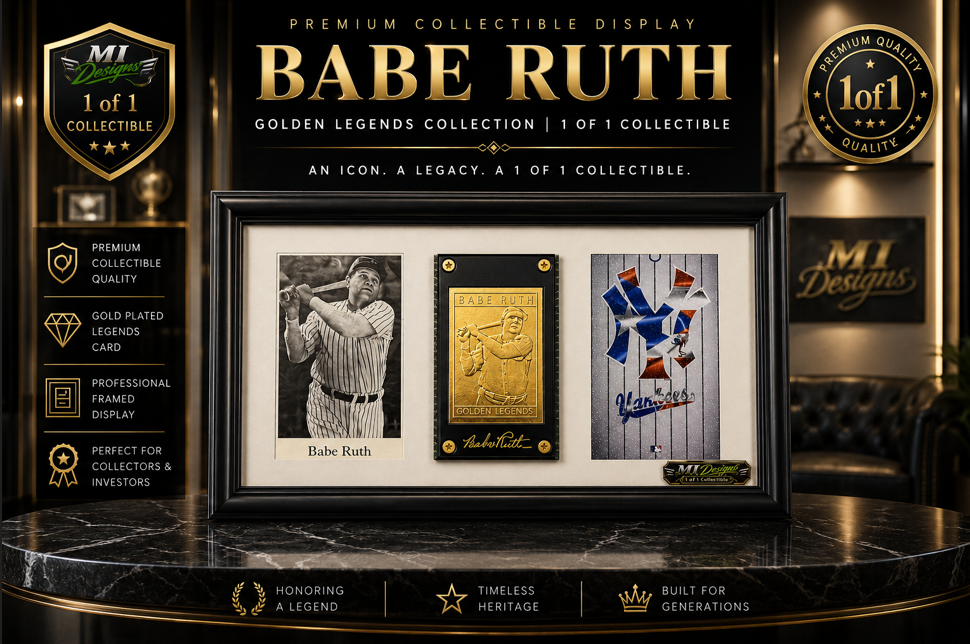 Babe Ruth 22k Golden Legends Custom Collectible